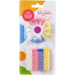 NAROZENINOVÉ SVÍČKY barevné - 24 ks - 6 cm