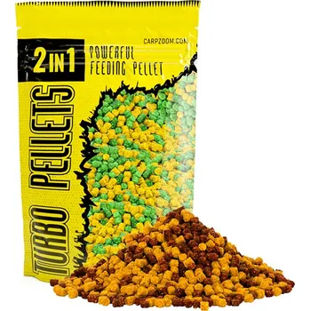 Carp Zoom Turbo Pellets 2v1 - 500 g/3 mm/Čokoláda-Pomeranč