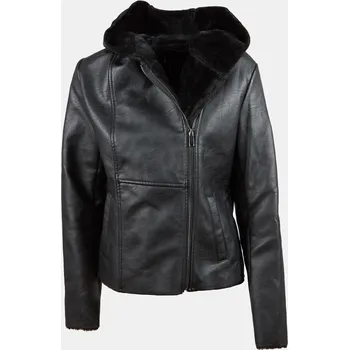 Dámská casual bunda Baťa dámská biker bunda na zip černé, vel. L