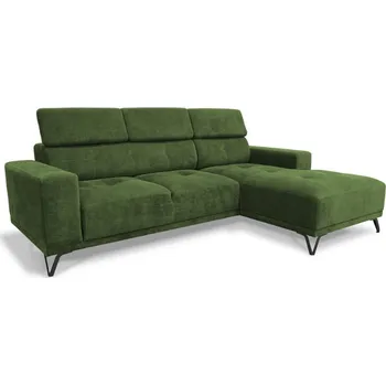 Sedací souprava Kleopatra s otomanem olivová levá