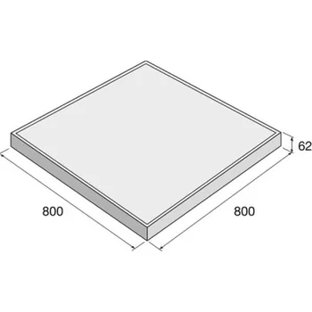 Venkovní dlažba Presbeton TRAVERTIN Slonovinová Reliéfní 800 x 800 x 62 mm Presbeton