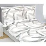 Povlečení flanelové Šedá,Bílá BX1001378 - 140x200, 70x90 cm