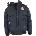 GEOGRAPHICAL NORWAY bunda pánská VOLVA MEN JKT 005 zimní, prošívaná s kapucí S tmavě modrá