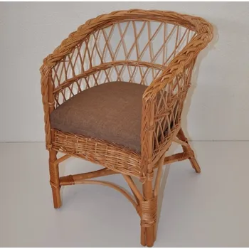 Axin Trading s.r.o. Křesílko Rudnik dětské - polstr hnědý