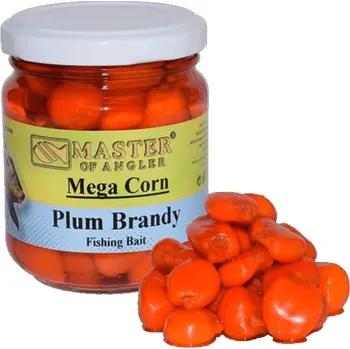 Návnadová surovina Master of Angler Kukuřice Mega Corn - 212 ml/Švestka