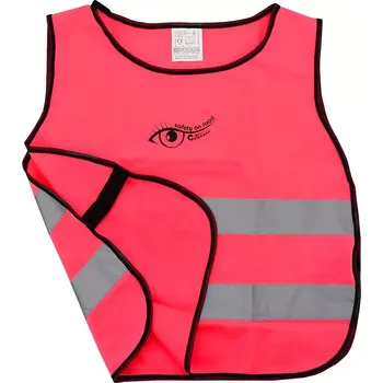 Dětská výstražná vesta - růžová