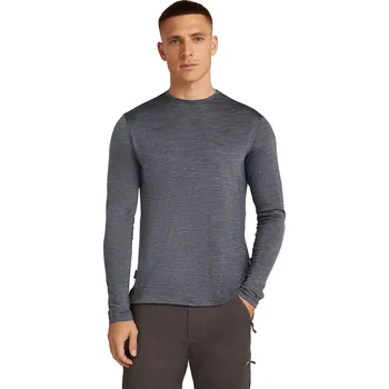 Oblečení a móda Pánské merino tričko s dlouhým rukávem ICEBREAKER Mens 125 Cool-Lite Sphere III LS Tee, Midnight Navy Heather velikost: M