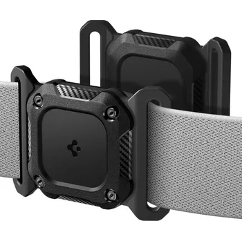 Pouzdro na mobilní telefon Obal Spigen Tough Armor Apple Airtag 1 / 2 pro obojek pro domácí mazlíčky Black