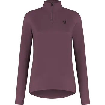 Běžecké oblečení Dámská běžecká mikina Rogelli ESSENTIAL s jemným zateplením, vínová XL
