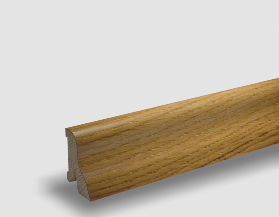 Soklová lišta dýhovaná PL40/20 Dub, matný lak, jádro smrk, Pedross
