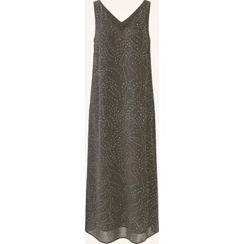 Dámské šaty Oui Dámské Šaty S Ozdobnými Kamínky, hnědá, 44