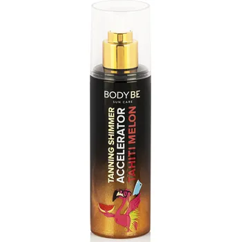 Přípravek na opalování BODYBE Opalovací voda bez UV s třpytivým efektem - Tahiti Melon - 200ml