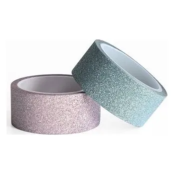 Lepicí páska Designová lepicí páska 15mmx3m, modrá a růžová,2ks