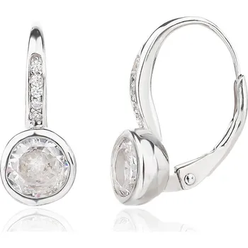 Náušnice Bealio BEALIO Stříbrné náušnice KULATÉ s čirým zirkonem 03-13638-3641