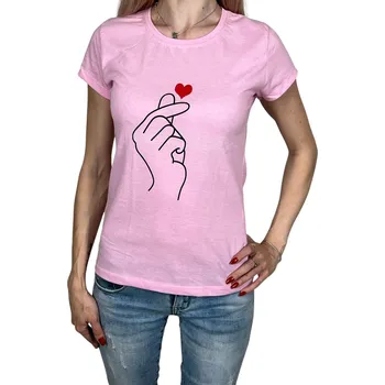 Dámské tričko s krátkým rukávem SONA Barva: Růžová, Velikost: XL