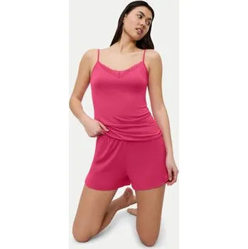 Dámské pyžamo Triumph Pyžamový top Aura Spotlight 10221405 Růžová Regular Fit 38