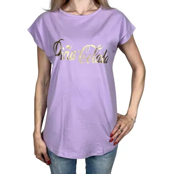 Emola Dámské tričko s krátkým rukávem PINA COLADA Barva: Fialová, Velikost: M