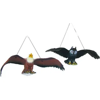 Figurka Zvířata ptáci na gumce 28-38cm plastové figurky zvířátka orel / sova 2 druhy