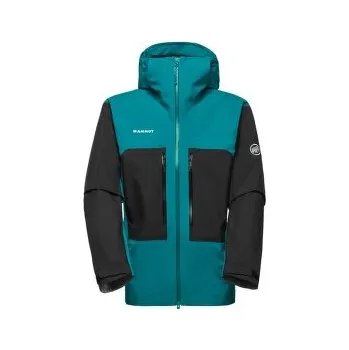 Pánská větrovka Mammut Taiss HS Hooded Jacket Men 40322 deep teal-black zelená XXL