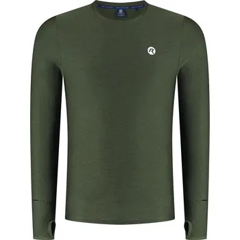 Moto rukavice Funkční triko Rogelli ESSENTIAL s dlouhým rukávem, khaki L