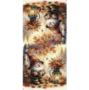 Panel- Velur na polštářek - Podzimní skřítek