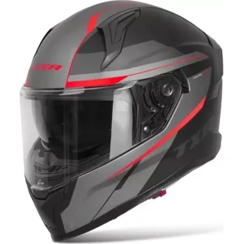 Helma na motorku Integrální helma na motorku TXR Raptor černo-šedo-červená matná