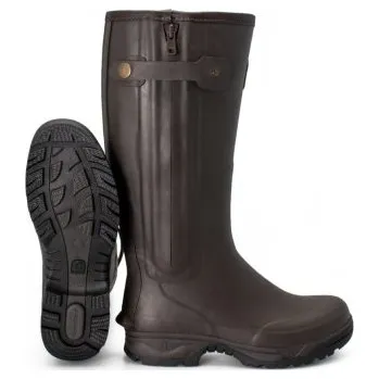 Lovecká obuv Myslivecké holínky Rouchette Veneur Neo Zip 46 barva hnědá