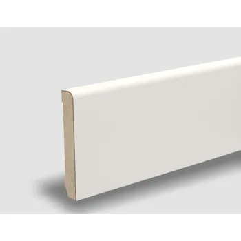 soklová lišta Soklová lišta 13x82 Bílá RAL 9010, matný lak, jádro smrk Pedross