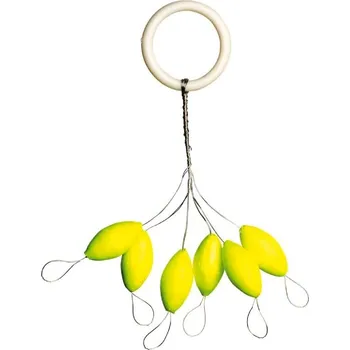 Signalizace záběru Plovák Iron Trout Leuchtpilot oválný žlutý 6x13mm