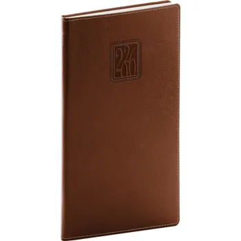 Diář Notique Kapesní Diář Panama 2026, Hnědý, 9 x 15,5 cm