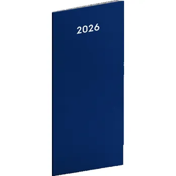 Diář Notique Kapesní Diář Modrý 2026, Plánovací Měsíční, 8 x 18 cm
