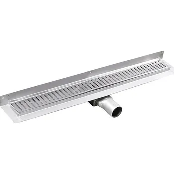 Kanalizační potrubí GELCO MANUS ONDA nerezový sprchový kanálek s roštem,ke zdi, 1250x112x55mm GMO28