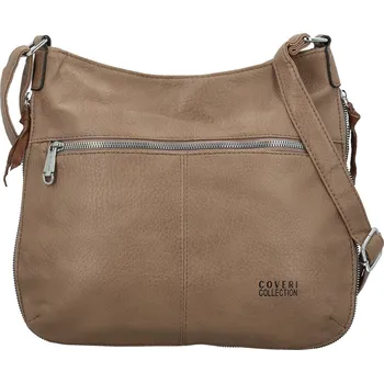 Kabelka Módní dámská koženková crossbody kabelka Coveri Kisha, taupe