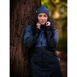 Unuo, Dámský softshellový kabát s fleecem, Černá, Temná mandala - XXL