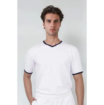 Zdravotnický oděv 2P SERVIS Triko pánské Jakob Bílá/Modrá 3XL