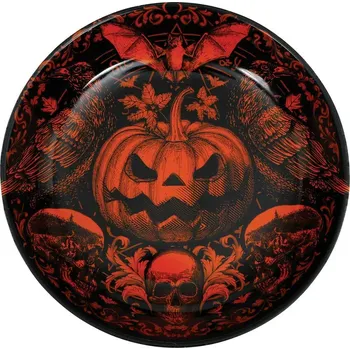 Talíř Plastová miska Děsivá dýně 32 cm