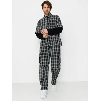 Pánská košile Wasted Paris Yard Tartan Shirt Age (black/white) L, černá