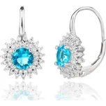 Bealio BEALIO Stříbrné náušnice KVĚT se zirkony 03-13634-3445