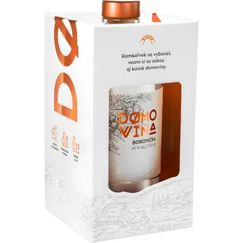 Pálenka Domovina Borovička v krabičce 45% 0,7l