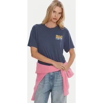 Pánské tričko Roxy T-Shirt Hangloose Poster ERJZT06018 Modrá Regular Fit S