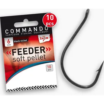 Carp Zoom Háčky Feeder Soft Pellet - 10 ks/vel.6