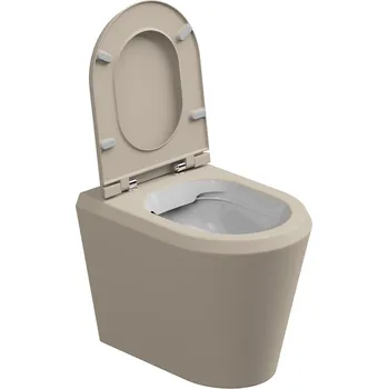 Klozet WC mísa stojící Cruise, rimless, keramická, dvoubarevné, CRWC01BI000034FI