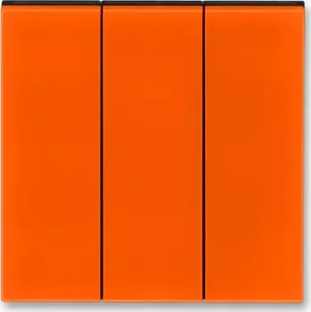Elektroinstalační materiál Kryt spínače trojnásobného, 3559H-A00666 66, ABB, Levit®, oranžová / kouřová černá (ABB, Levit®, oranžová / kouřová černá)