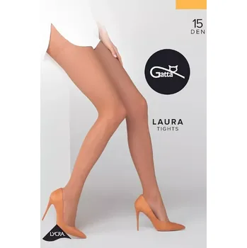 Dámské punčochy Dámské silonky Laura 15 Den Gatta Golden velikost 170-178