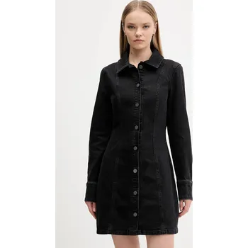 Dámské šaty Džínové šaty Guess Jeans W5BK48.D0831 černá 99X, vel. M