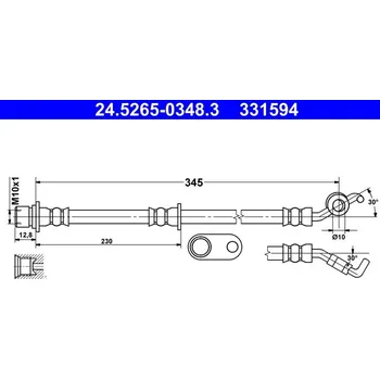 Brzdová hadice Brzdová hadice ATE 24.5265-0348.3