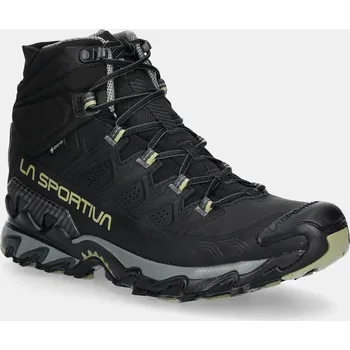 Pánská treková obuv Outdoorové boty LA Sportiva Ultra Raptor II Mid Leather GTX černá barva, ZFHS096 99X, EUR 41.5