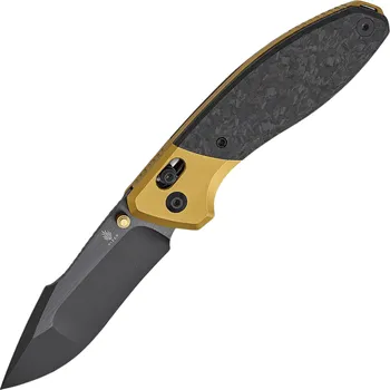 kapesní nůž Kizer Staffi S45VN, Stonewashed + Matt DLC-Ultra, Titanium & CF Ki3695A1