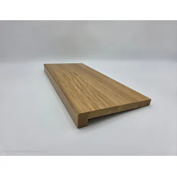 Parapet Dubové parapety Délka: 220cm, Šířka: 10cm, Typ parapetu: Zesílená hrana R5