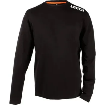 Rybářské oblečení Tričko Leech Long Sleeve Black Velikost S